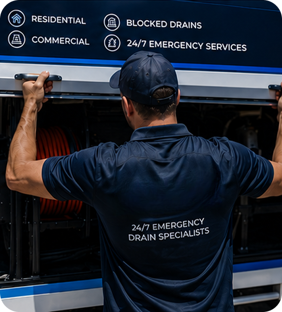 Licensed blocked drain plumber servicing a Roseville home